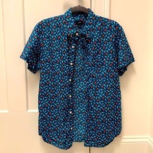 J Crew Men’s short sleeve button down shirt